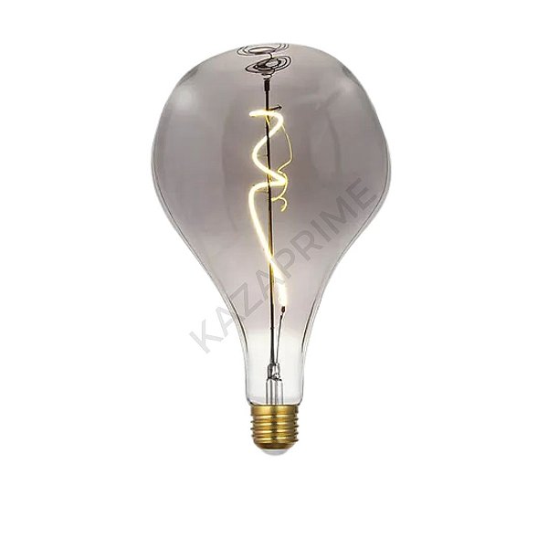 Lâmpada de Filamento LED PS52 Spiral 4W Fumê