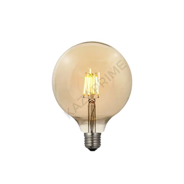 Lâmpada de Filamento LED G125 Squirrel Cage 4W 110V Dimerizável
