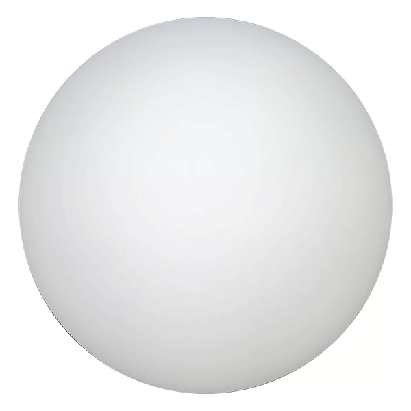 Vidro Globo Jabuticaba Bola 12cm Diâmetro Branco Fosco