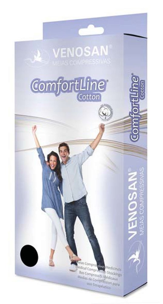 Meias Venosan Comfortline Cotton Panturrilha 20-30mmHg Curta Bege