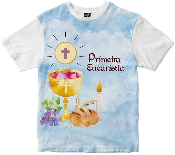 Camiseta Primeira Eucaristia Rainha do Brasil