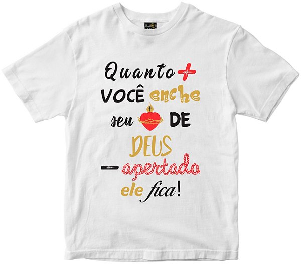 Camiseta Encher o coração de Deus Rainha do Brasil