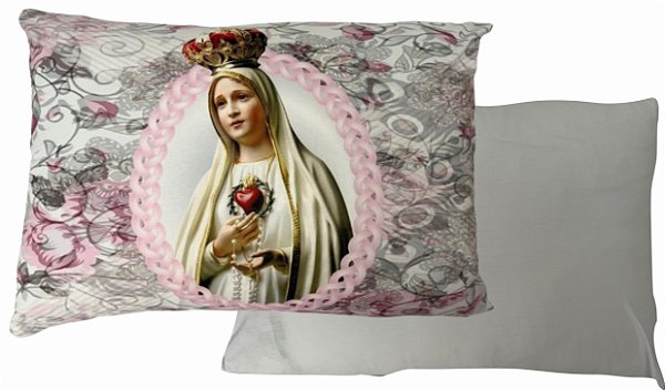Fronha Religiosa Capa de Travesseiro de Nossa Senhora de Fátima