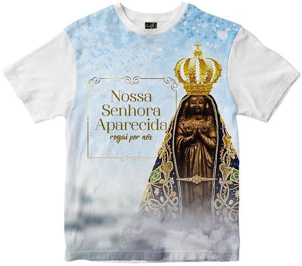 Camiseta Nossa Senhora Aparecida Rainha do Brasil