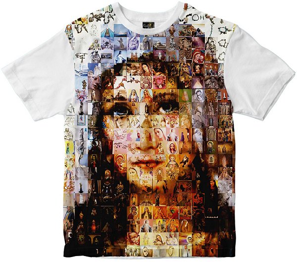 Camiseta Nossa Senhora diversas Faces Rainha do Brasil