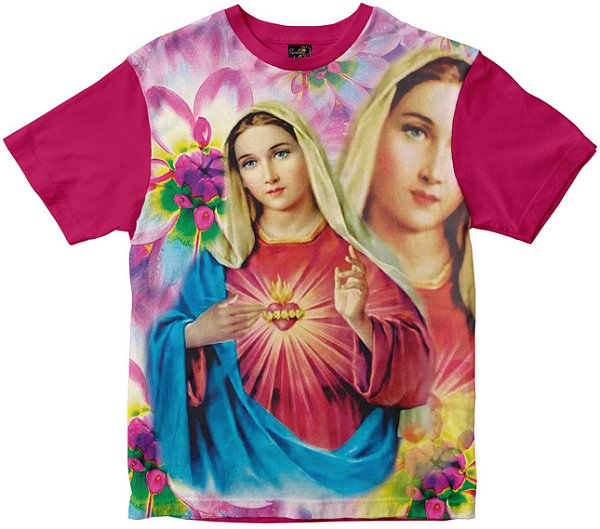 Camiseta Coração de Maria Rainha do Brasil