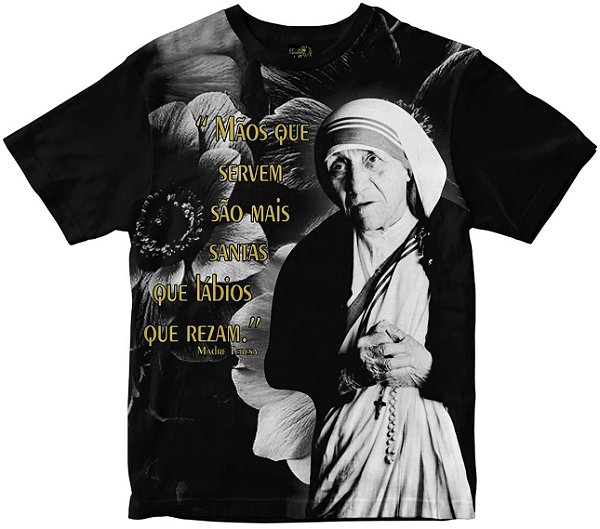 Camiseta Santa Madre Teresa de Calcutá Rainha do Brasil
