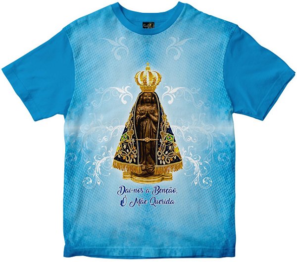 Camiseta Nossa Senhora Aparecida Rainha do Brasil