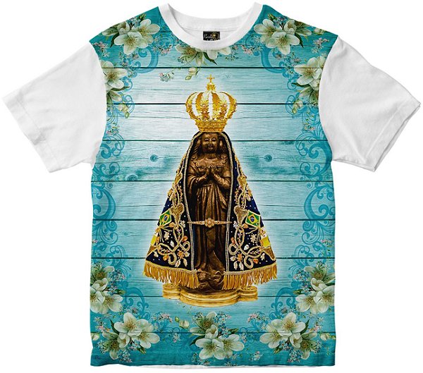 Camiseta Nossa Senhora Aparecida Rainha do Brasil