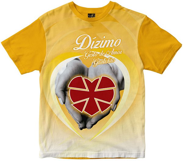 Camiseta Dízimo gesto de amor amarela Rainha do Brasil