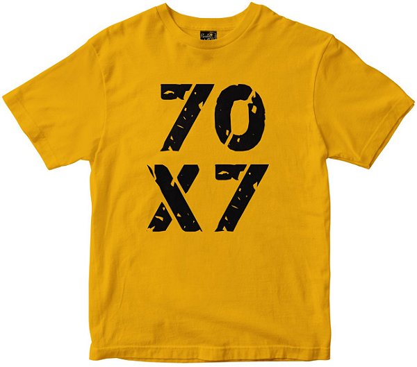 Camiseta 70x7 Rainha do Brasil amarela Rainha do Brasil
