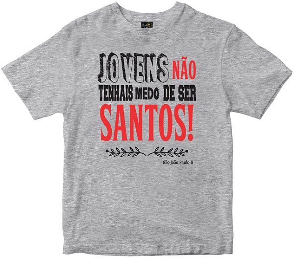 Camiseta Jovens Santos mescla Rainha do Brasil
