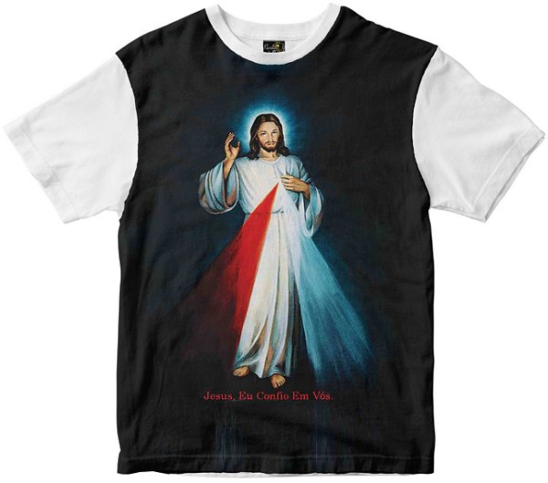 Camiseta Jesus Misericordioso Rainha do Brasil