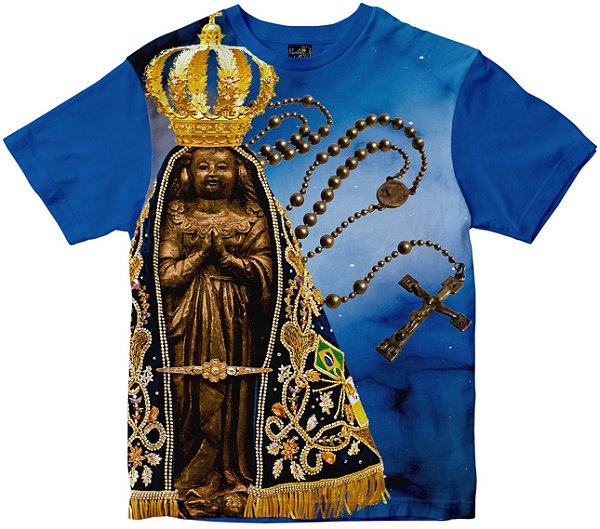 Camiseta Nossa Senhora Aparecida Rainha do Brasil