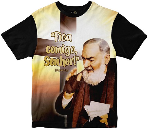 Camiseta São Padre Pio Rainha do Brasil