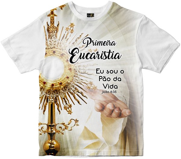 Camiseta Primeira Eucaristia Rainha do Brasil