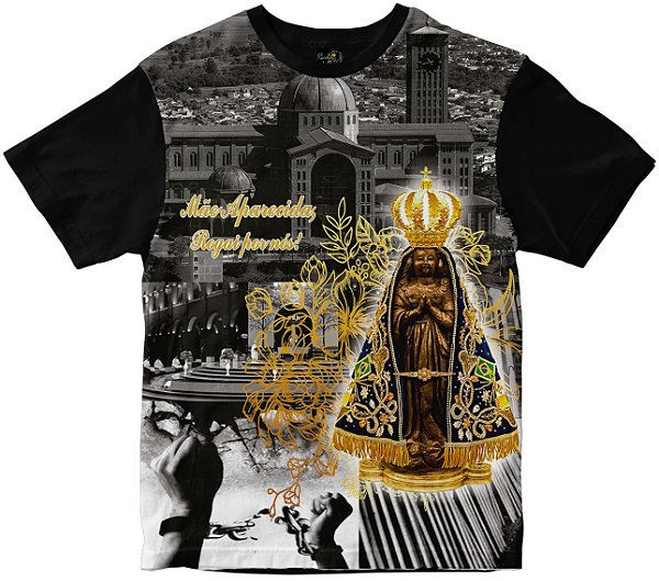 Camiseta Nossa Senhora Aparecida Rainha do Brasil