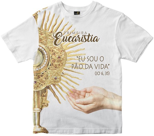 Camiseta Primeira Eucaristia Rainha do Brasil