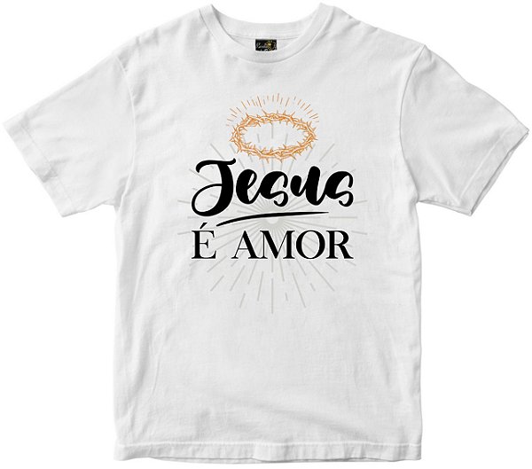 Camiseta Jesus é Amor Rainha do Brasil