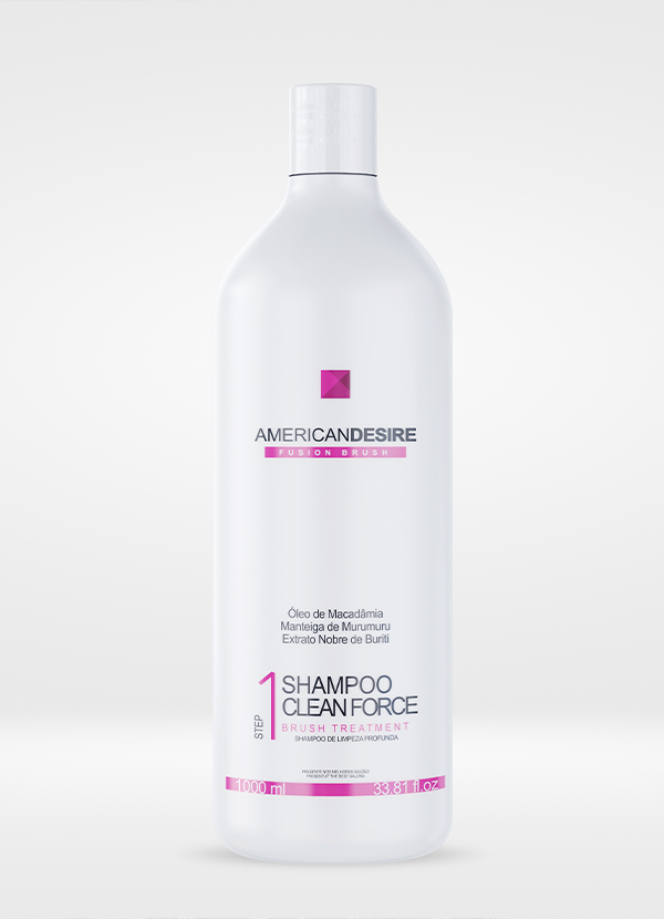 Shampoo Clean Force Step 1 Fusion Brush American Desire - 1000ml