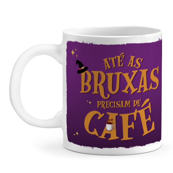 Caneca Até as Bruxas Precisam de Café, cerâmica 325ml, presente criativo, vários modelos de Bruxinha