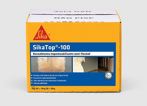 IMPERMEABILIZANTE SIKATOP 100 CAIXA 18KG