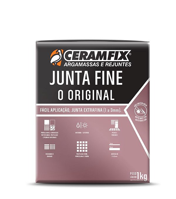 REJUNTE FINE CERAMFIX O ORIGINAL 1KILO JUNTA DE 1 A 3MM ESCOLHA AS CORES