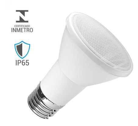 LÂMPADA PAR 20 6W IP65 USO EXTERNO 2700K LUMINATTI