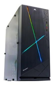 Gabinete Gamer Ktrok KT11 com LED RGB e Lateral Acrílica