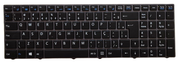 Teclado alfanumérico original p/ notebook Vaio Fit 15s Vjf155f1xx