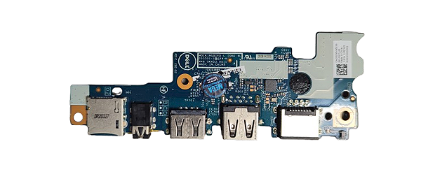 Placa auxiliar sub I/o Dell Latitude 3410 Usb/card/áudio/rj