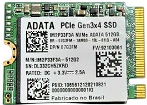 SSD ADATA M.2 2230 NVMe PCIe Gen3x4 de 512 GB