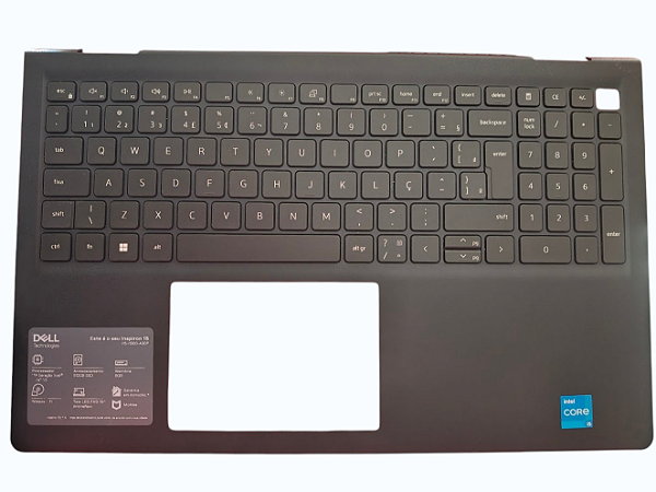 Palmrest com teclado original notebook Dell Inspiron 15 modelo i15-i1300-A30P