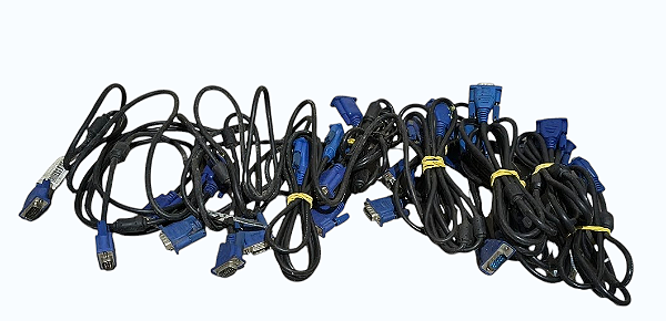lote com 13 cabos vga 1,5m para monitor/notebook/desktop
