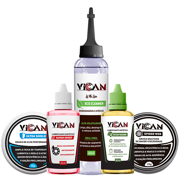 KIT VICAN LIMPEZA E LUBRIFICAÇÃO