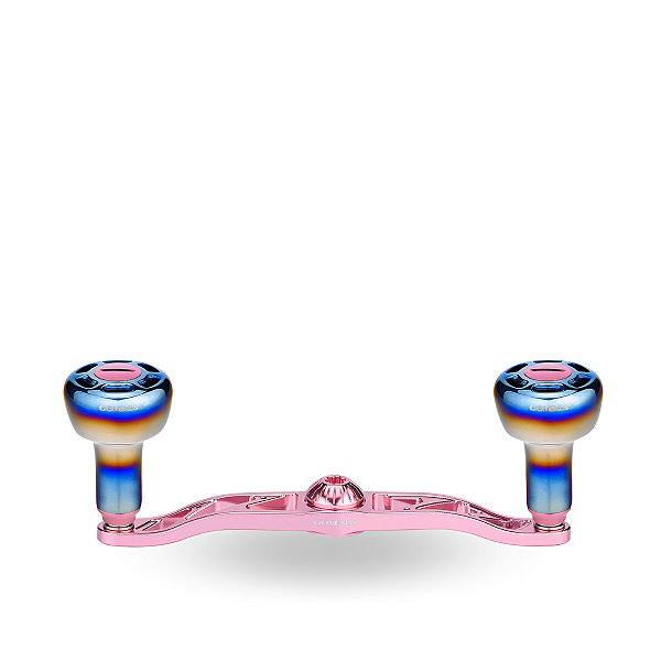 MANIVELA GOMEXUS 120MM ALUMINUM CARRETILHA TITANIUM KNOB - 8X5MM - LIMITED PINK DISCONT