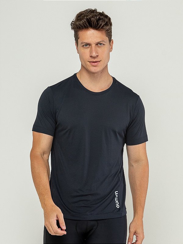 Camiseta Tech Run Manga Curta Preto Masculina