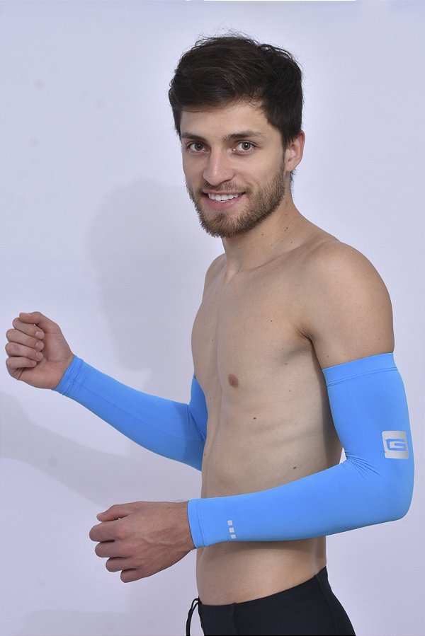 Manguito Sport Protection UV Azul Masculina
