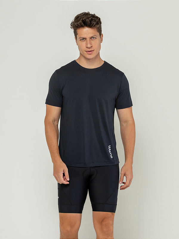 BERMUDA EVOLUTION RUN PRETO 2 BOLSOS + 1 BOLSO DE ZÍPER MASCULINO