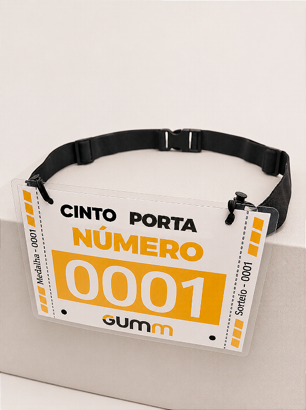 CINTO PORTA NÚMERO PRETO - COM REGULADOR