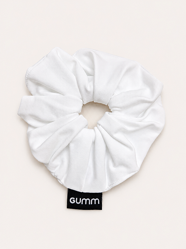 ELÁSTICO PARA CABELO SCRUNCHIE - BRANCO