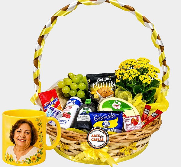 Arte Cesta Sem Lactose