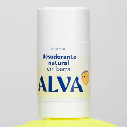 Desodorante em Barra Natural - Camomila - Infantil 33g - ALVA