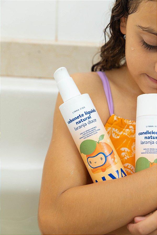 Sabonete Líquido Infantil Laranja Doce e Baunilha 250ml Alva