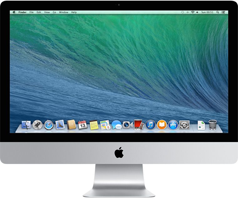 Apple (2013) iMac i5 Quad Core 2.3 Ghz 8gb LPDDR3 1600 Mhz Hd 1tb MacOs Catalina - Iris Pró 1gb - Usado.