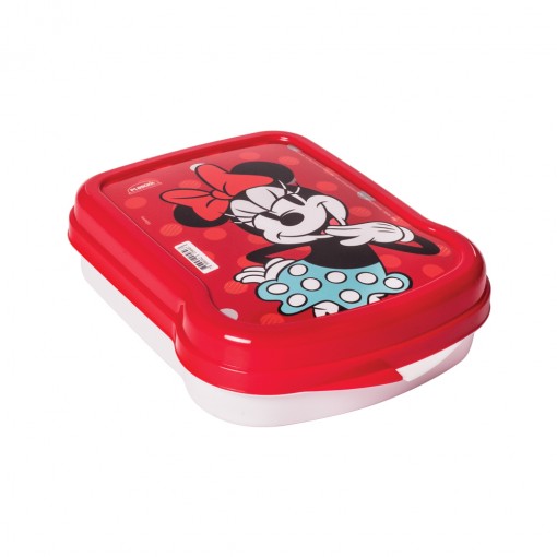 Potinho para lancheira sanduicheira Minnie vermelha