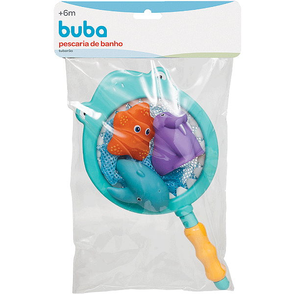 Brinquedo de banho pescaria tubarão buba