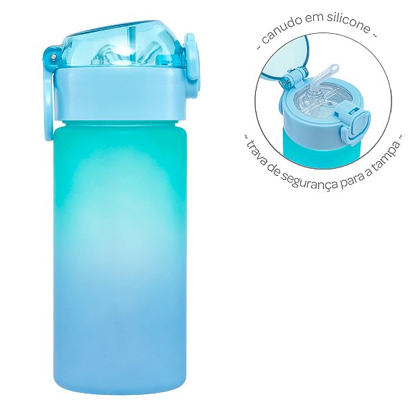 Garrafa degradê azul buba