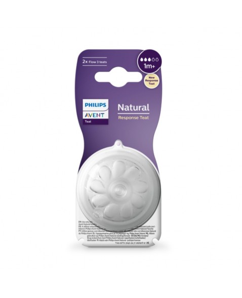 Bico mamadeira avent pétala 3.0 T3 1M+