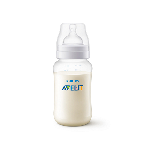 Mamadeira avent anticólica 330ml transparente